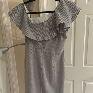 Banana Republic Linen Blue Dress (Size 6)